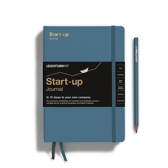 Start-up Journal Medium (A5), Stone Blue, English