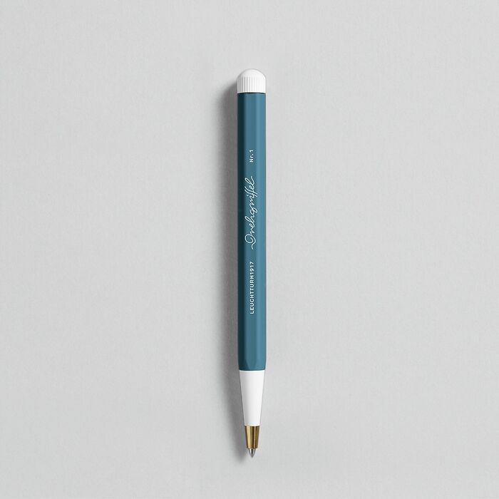 Drehgriffel Nr. 1, Stone Blue - Gelpen with black ink