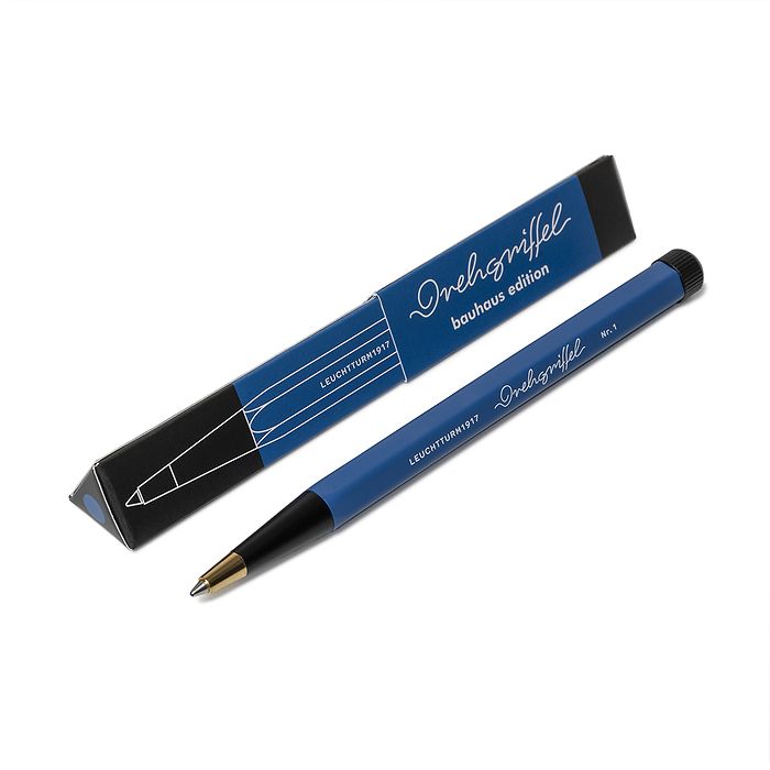 Drehgriffel Nr. 1, Royal Blue/Black - Ballpoint pen, Bauhaus Edition
