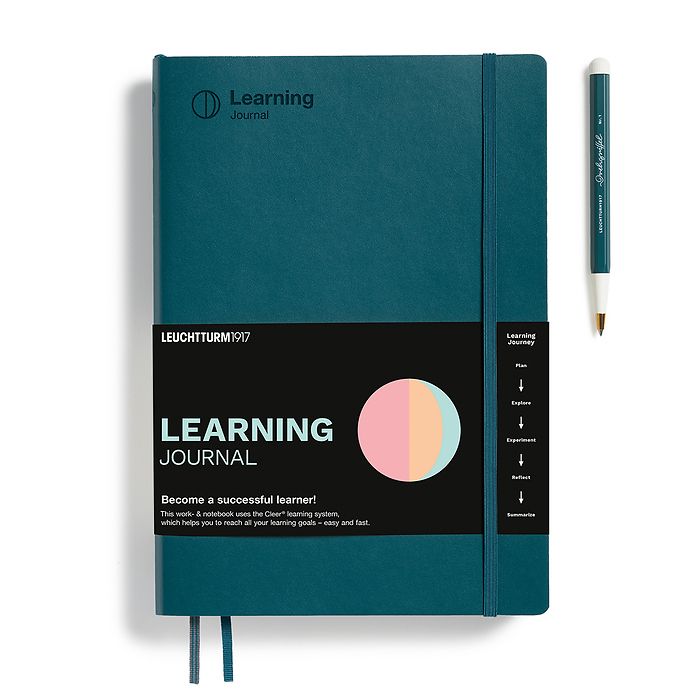 Learning Journal Composition (B5), Softcover, Pacific Green, English