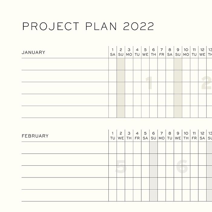 Academic Week Planner 2022, 18 months