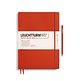 Notebook Master Slim (A4+), Hardcover, 123 numbered pages, Fox Red, ruled