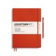 Notebook Master Slim (A4+), Hardcover, 123 numbered pages, Fox Red, squared