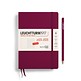 Weekly Planner & Notebook Medium (A5) 2025, 18 Months, Port  Red, French